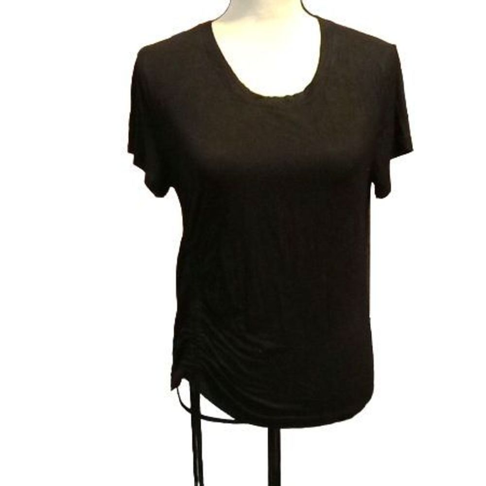No Boundaries Gathered Waist Black Blouse‎ Girls Size 11/ 13